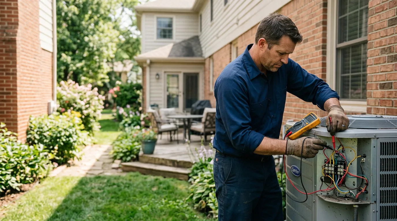 HVAC technician working near Waldo, KS